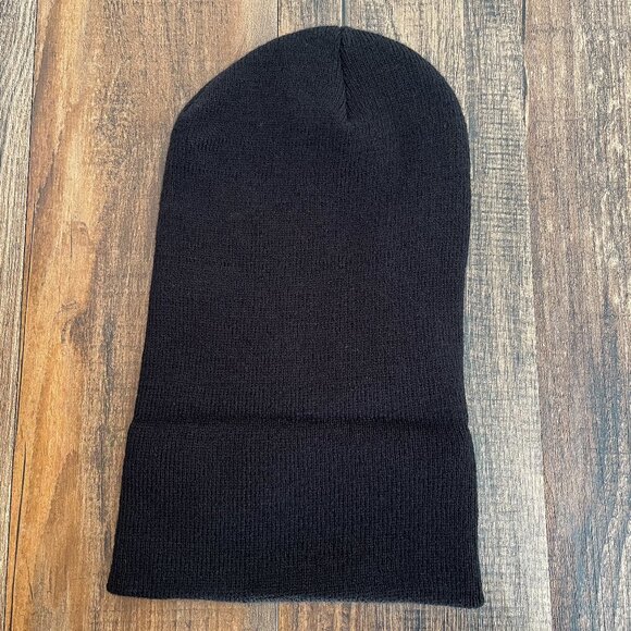 Carhartt Knit Cuffed Beanie Logo Patch Cold Weather Hat A18 Mens in Black - Picture 6 of 11